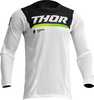 Thor Pulse Air Cameo S23 Jersey,  2nd choice item,  color: White/Black,  size: L
