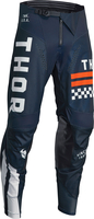 Thor Pulse Combat S23,  textile pants youth,  color: Dark Blue/White,  size: 18