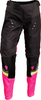 Thor Pulse Rev S23,  textile pants women,  color: Black/Neon-Pink/Grey/Neon-Yellow,  size: 7/8