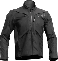 Thor Terrain,  textile jacket waterproof,  color: Black/Dark Grey,  size: L