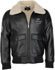 Top Gun 3035,  synthetic leather jacket,  color: Black,  size: XL