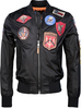 Top Gun Beast,  textile jacket,  color: Black,  size: 3XL