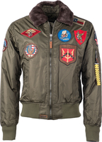 Top Gun Machine,  textile jacket,  color: Dark Green,  size: 3XL