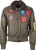 Top Gun Machine,  textile jacket,  color: Dark Green,  size: S
