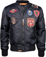 Top Gun Pilot,  textile jacket,  color: Dark Blue,  size: 3XL