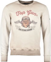 Top Gun Smoking Monkey,  sweatshirt,  color: Beige,  size: M