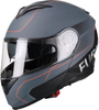 Vito Furio Solid,  flip-up helmet,  color: Matt Black/Grey/Red,  size: L