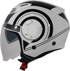 Vito Isola,  jet helmet,  color: Matt Black/Dark Grey,  size: XL
