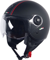 Vito Loreto Fashion,  jet helmet,  color: Matt-Black,  size: S