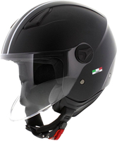 Vito Moda Bambino,  open face helmet kids,  color: Matt Black/White,  size: XXS
