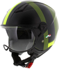 Vito Moda,  open face helmet,  color: Matt Green/Black,  size: XL