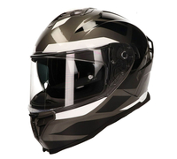 Vito Presto,  full face helmet,  color: Grey/Black/White,  size: L