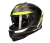Vito Presto,  full face helmet,  color: Matt Grey/Black/Neon-Yellow,  size: M