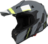 Vito Tivoli,  motocross helmet,  color: Grey/Black/White/Neon-Yellow,  size: L
