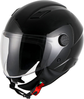 Vito Uno,  open face helmet,  color: Black,  size: M