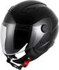 Vito Uno,  open face helmet,  color: Black,  size: XXL