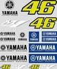 VR46 Racing Apparel VR46 Yamaha,  sticker set