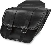 Willie & Max Luggage Slant Braided,  saddlebags,  color: Black,  size: S