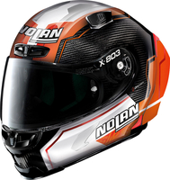 X-Lite X-803 RS Ultra Carbon A. Rins,  integral helmet,  color: Orange/White/Black,  size: L