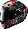 X-Lite X-803 RS Ultra Carbon Deception,  integral helmet,  color: Black/Red/Dark Grey,  size: XS
