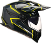 Z1R Range Voyager,  adventure helmet,  color: Black/Grey/Neon-Yellow,  size: L