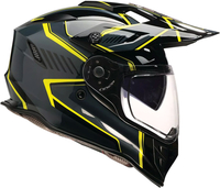 Z1R Range Voyager,  adventure helmet,  color: Black/Grey/Neon-Yellow,  size: M