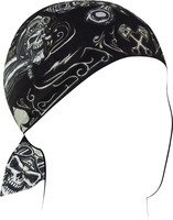 Zan Headgear Flydanna Biker,  bandana,  color: Black/Grey,  size: One Size