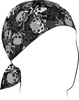 Zan Headgear Flydanna Micromesh All Over Skull,  bandana,  color: Black/Grey/White,  size: One Size