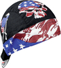 Zan Headgear Flydanna Patriot,  bandana,  color: Black/Red/White/Blue,  size: One Size