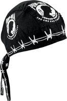 Zan Headgear Flydanna POW-MIA,  bandana,  color: Black/White,  size: One Size