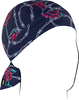 Zan Headgear Flydanna SF Barbed Wire Roses,  bandana,  color: Dark Blue/Red/White,  size: One Size