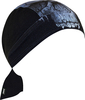 Zan Headgear Flydanna SF Midnight Skull,  bandana,  color: Black/White,  size: One Size