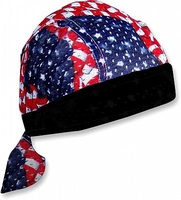 Zan Headgear Flydanna Vented U.S.Flag,  bandana
