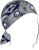 Zan Headgear Flydanna Viking,  bandana,  color: Grey/Black/Blue,  size: One Size