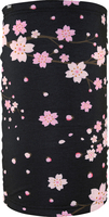 Zan Headgear Motley Tube Fleece Blossom,  multifunctional headwea,  color: Black/Rose,  size: One Size