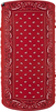 Zan Headgear Motley Tube Fleece Paisley,  multifunctional headwea,  color: Red/White,  size: One Size