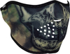 Zan Headgear Neoprene Woodland Tie Dye Skull,  half mask,  color: Black/Green/Brown,  size: One Size