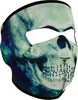 Zan Headgear Paintskull,  face mask,  color: Dark Blue/Dark Green/Grey,  size: One Size