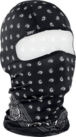 Zan Headgear Paisley,  balaclava,  color: Black/White,  size: One Size