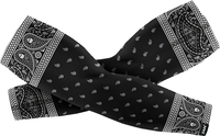 Zan Headgear SF Bandanna,  arm sleeve,  color: Black/White,  size: L