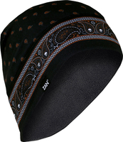 Zan Headgear SF Fleece Classic,  helmet beanie,  color: Black/Orange/White,  size: One Size