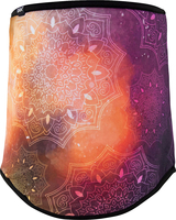 Zan Headgear SF Starry Mandala,  neck warmer,  color: Violet/Orange/White,  size: One Size
