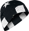 Zan Headgear SportFlex Fleece Flag,  helmet beanie,  color: Black/White,  size: One Size